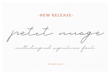 Free Petit Nuage Signature Script Fonts